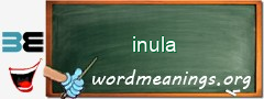 WordMeaning blackboard for inula